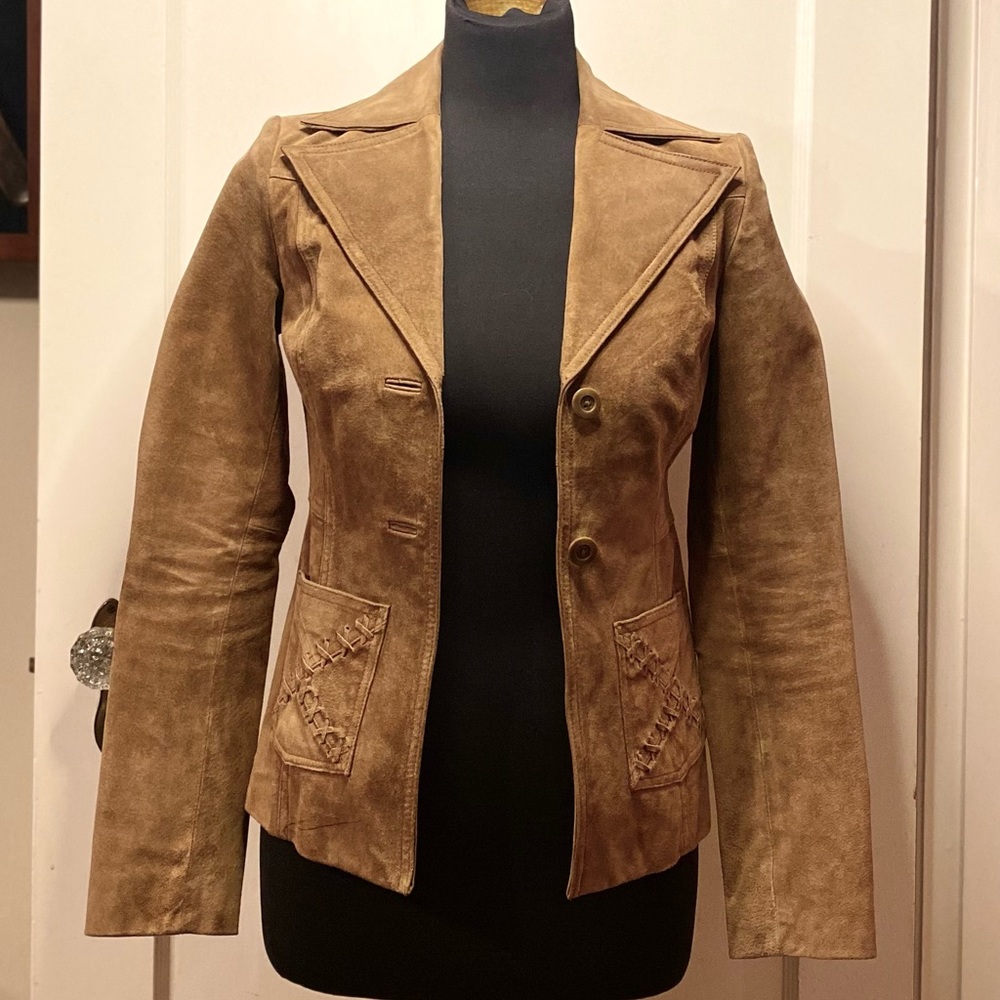 Frenchi Women's Suede Leather Jacket - XS